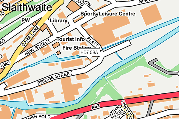 HD7 5BA map - OS OpenMap – Local (Ordnance Survey)