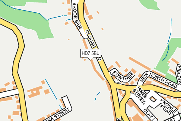 HD7 5BU map - OS OpenMap – Local (Ordnance Survey)