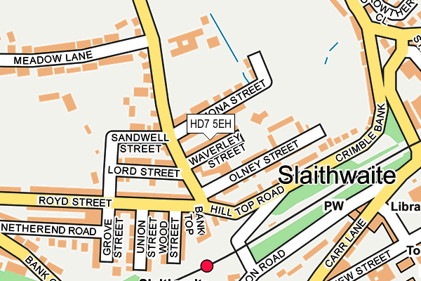 HD7 5EH map - OS OpenMap – Local (Ordnance Survey)