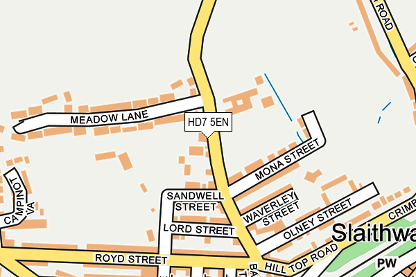 HD7 5EN map - OS OpenMap – Local (Ordnance Survey)