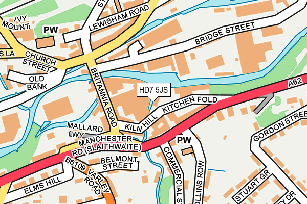 Map of GEORGE WH SHAW LTD at local scale