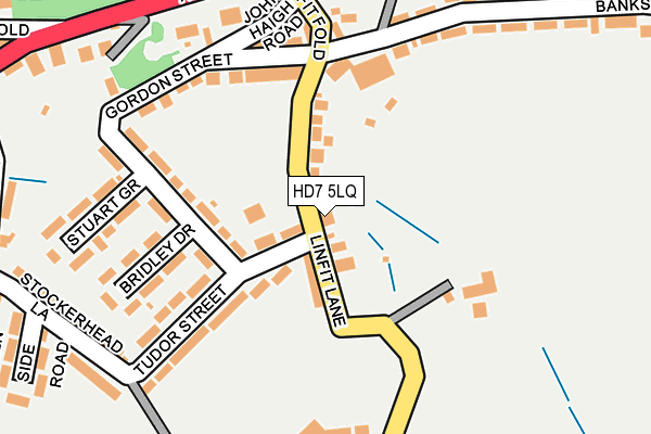 HD7 5LQ map - OS OpenMap – Local (Ordnance Survey)