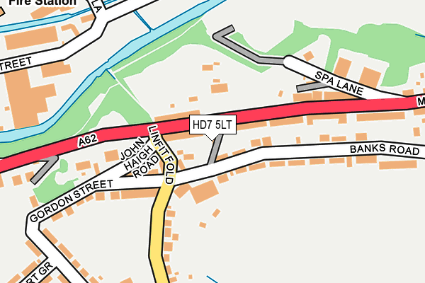 HD7 5LT map - OS OpenMap – Local (Ordnance Survey)