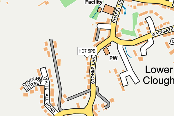 HD7 5PB map - OS OpenMap – Local (Ordnance Survey)