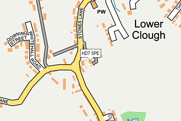 HD7 5PE map - OS OpenMap – Local (Ordnance Survey)