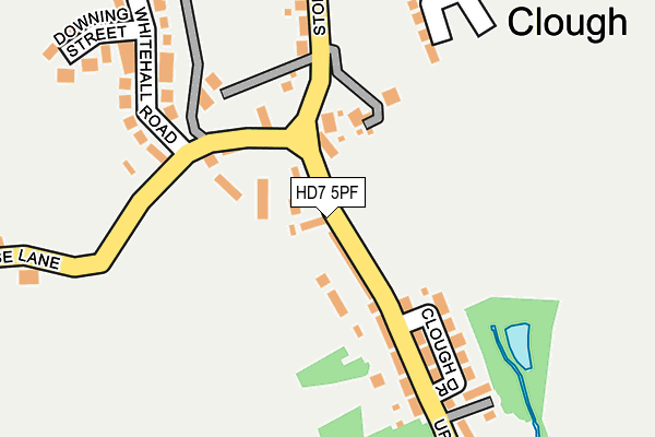 HD7 5PF map - OS OpenMap – Local (Ordnance Survey)