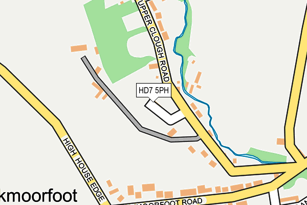 HD7 5PH map - OS OpenMap – Local (Ordnance Survey)