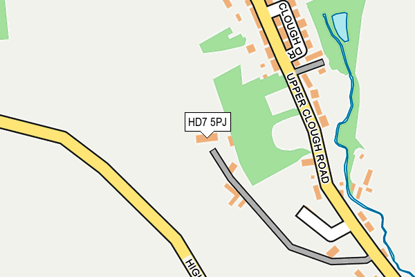 HD7 5PJ map - OS OpenMap – Local (Ordnance Survey)
