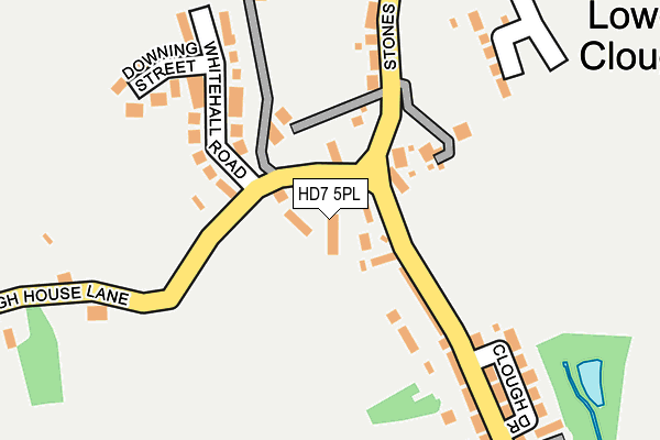 HD7 5PL map - OS OpenMap – Local (Ordnance Survey)