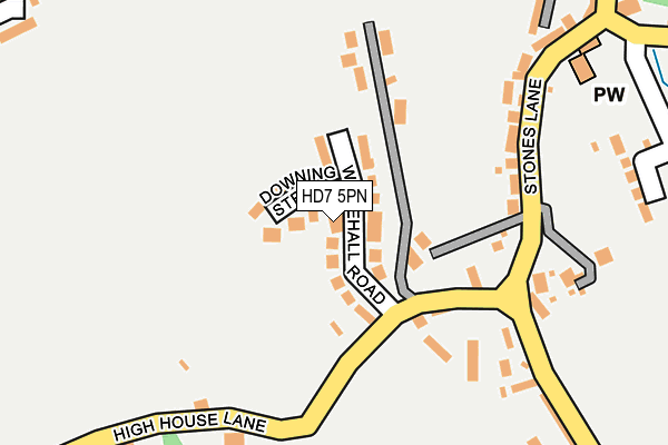 HD7 5PN map - OS OpenMap – Local (Ordnance Survey)