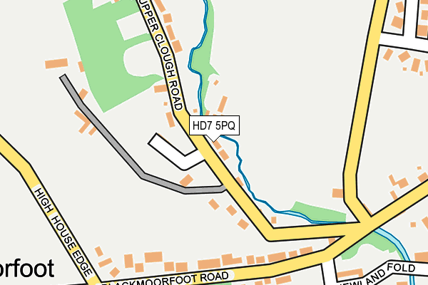 HD7 5PQ map - OS OpenMap – Local (Ordnance Survey)