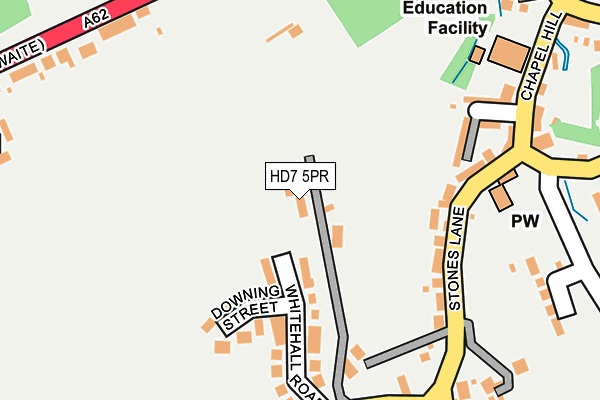 HD7 5PR map - OS OpenMap – Local (Ordnance Survey)