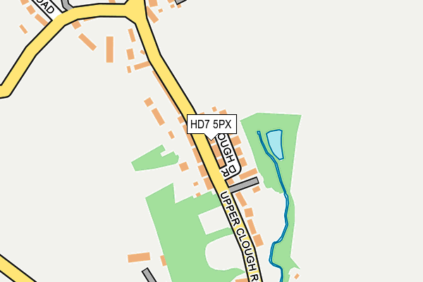 HD7 5PX map - OS OpenMap – Local (Ordnance Survey)