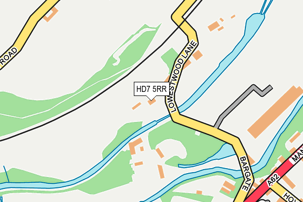 HD7 5RR map - OS OpenMap – Local (Ordnance Survey)
