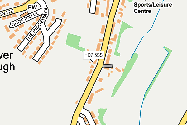 HD7 5SS map - OS OpenMap – Local (Ordnance Survey)