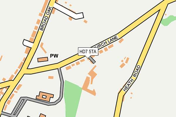 HD7 5TA map - OS OpenMap – Local (Ordnance Survey)