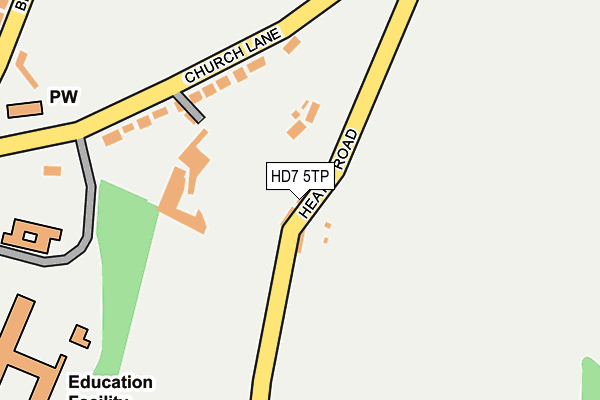 HD7 5TP map - OS OpenMap – Local (Ordnance Survey)
