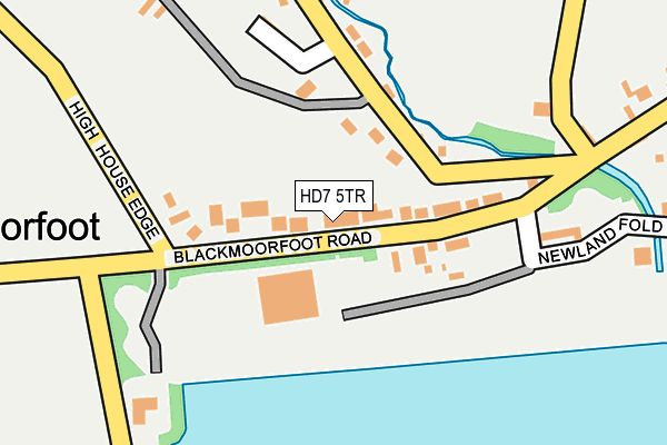 HD7 5TR map - OS OpenMap – Local (Ordnance Survey)