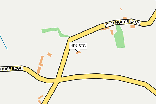HD7 5TS map - OS OpenMap – Local (Ordnance Survey)