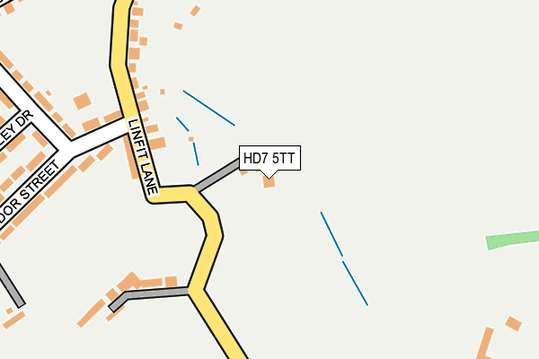 HD7 5TT map - OS OpenMap – Local (Ordnance Survey)