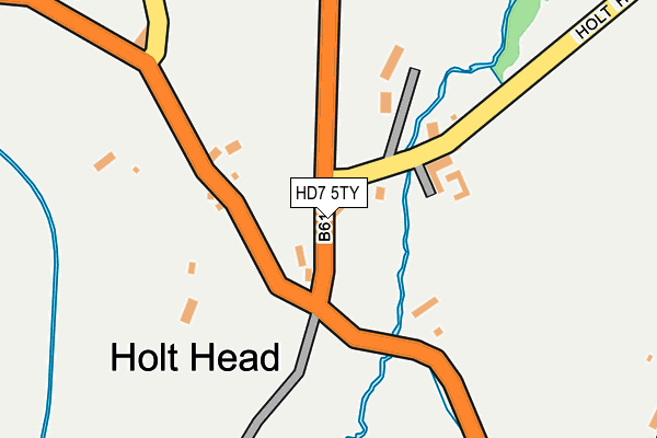 HD7 5TY map - OS OpenMap – Local (Ordnance Survey)