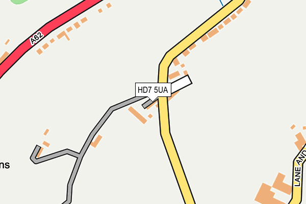 HD7 5UA map - OS OpenMap – Local (Ordnance Survey)