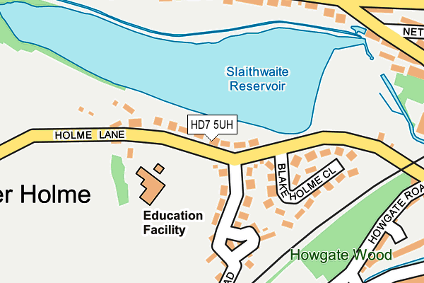 HD7 5UH map - OS OpenMap – Local (Ordnance Survey)