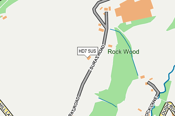 HD7 5US map - OS OpenMap – Local (Ordnance Survey)