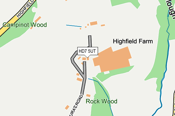 HD7 5UT map - OS OpenMap – Local (Ordnance Survey)