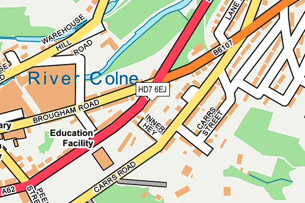 HD7 6EJ map - OS OpenMap – Local (Ordnance Survey)