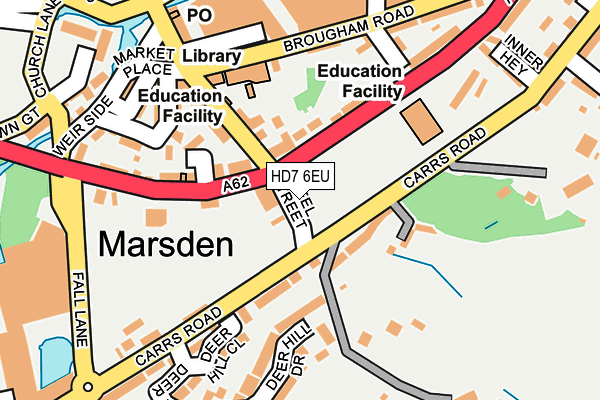 HD7 6EU map - OS OpenMap – Local (Ordnance Survey)