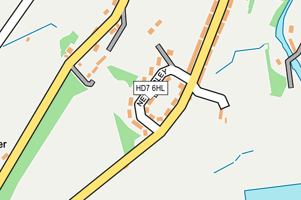 HD7 6HL map - OS OpenMap – Local (Ordnance Survey)