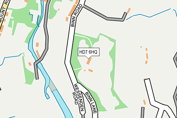 HD7 6HQ map - OS OpenMap – Local (Ordnance Survey)