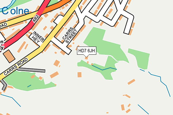 HD7 6JH map - OS OpenMap – Local (Ordnance Survey)