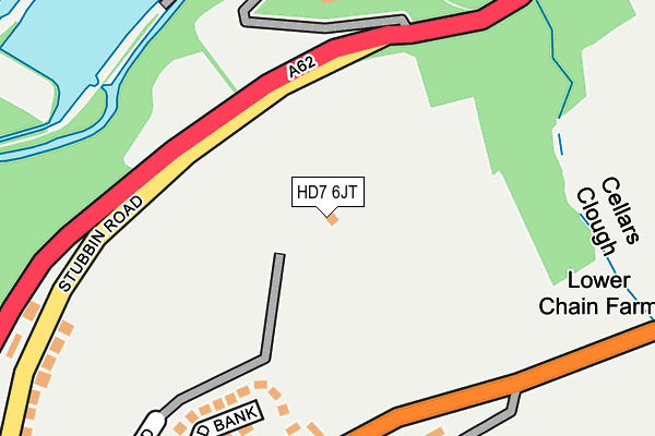 HD7 6JT map - OS OpenMap – Local (Ordnance Survey)