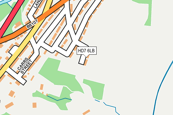 HD7 6LB map - OS OpenMap – Local (Ordnance Survey)