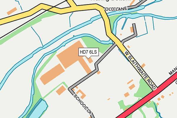 HD7 6LS map - OS OpenMap – Local (Ordnance Survey)