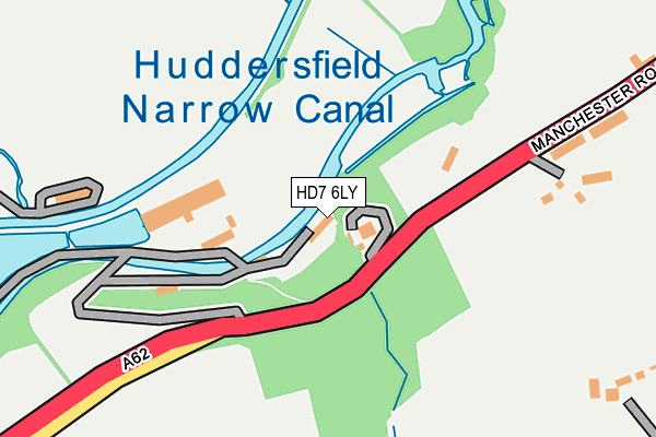 HD7 6LY map - OS OpenMap – Local (Ordnance Survey)