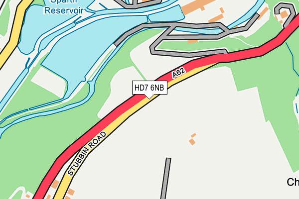 HD7 6NB map - OS OpenMap – Local (Ordnance Survey)