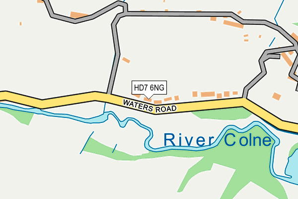 HD7 6NG map - OS OpenMap – Local (Ordnance Survey)