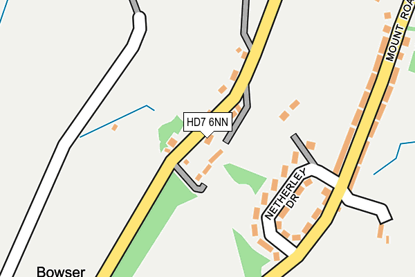 HD7 6NN map - OS OpenMap – Local (Ordnance Survey)