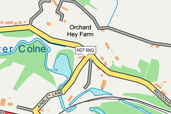 HD7 6NQ map - OS OpenMap – Local (Ordnance Survey)