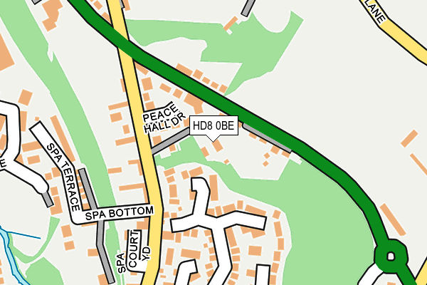 HD8 0BE map - OS OpenMap – Local (Ordnance Survey)