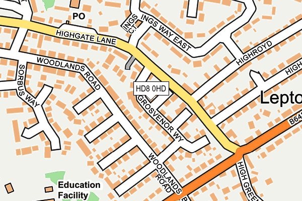 Map of HONEYCOMBE DESIGN AND BUILD LTD at local scale