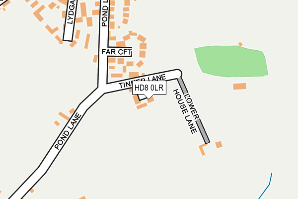 HD8 0LR map - OS OpenMap – Local (Ordnance Survey)