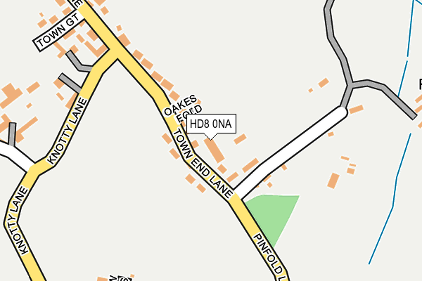 HD8 0NA map - OS OpenMap – Local (Ordnance Survey)
