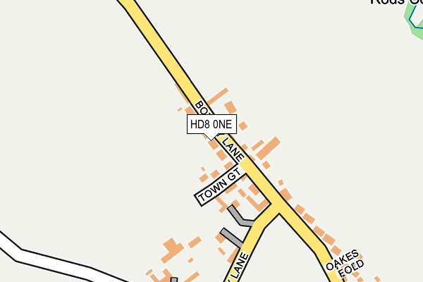 HD8 0NE map - OS OpenMap – Local (Ordnance Survey)
