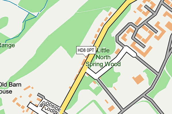 HD8 0PT map - OS OpenMap – Local (Ordnance Survey)