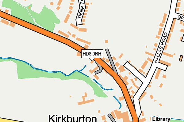 HD8 0RH map - OS OpenMap – Local (Ordnance Survey)