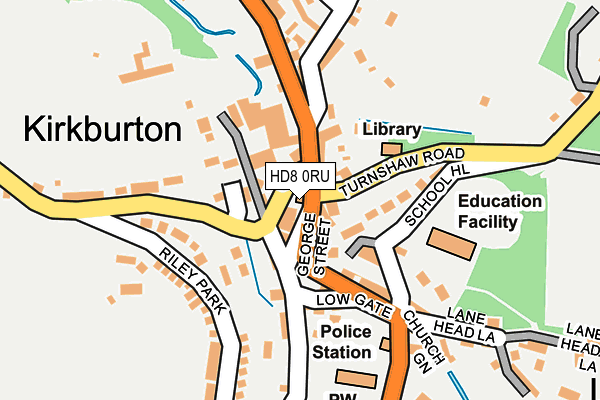 Map of SHARC RETAIL (KIRKBURTON) LIMITED at local scale